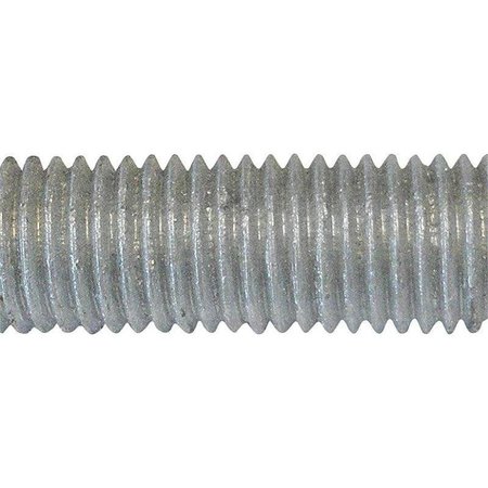 PFC BR Threaded Rod, 1213 in Thread, 10 ft L, A Grade, Carbon Steel, Galvanized, NC Thread 770055